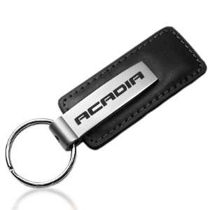 GMC Acadia Black Leather Auto Key Chain, Official Licensed