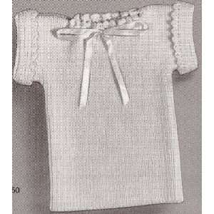 Vintage Knitting PATTERN to make   Infant Baby Summer Shirt Undershirt 