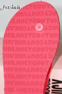 Juicy Couture Helda Flip Flops NIB Coral Sz 8 765207268911  