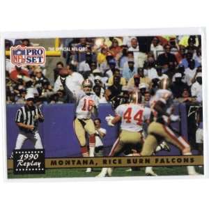  1991 Pro Set Joe Montana Jerry Rice 49ers 329 Mint: Sports 