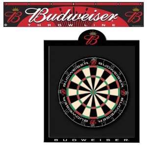  Budweiser Backboard Dartboard Set