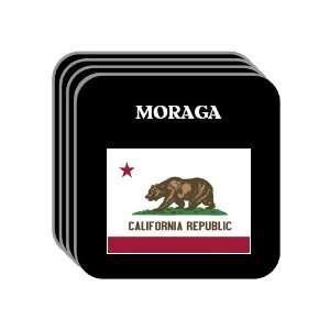 US State Flag   MORAGA, California (CA) Set of 4 Mini 