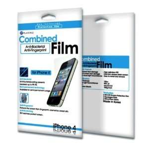   Bacteria and Anti Fingerprint Screen Protector Film for iPhone 4: Cell