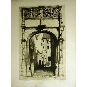   1909 ART JOURNAL PORTE DES PELICANS DINAN ARCHITECTURE