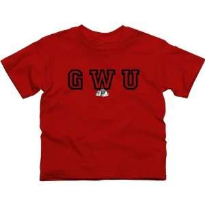  Gardner Webb Bulldogs Youth Wordmark Logo T Shirt   Red 