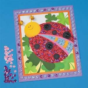  Sequin Bugs Pictures Craft Kit (Makes 12): Toys & Games