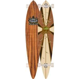 Arbor Pin Koa Complete Skateboard w/ Free B&F Heart Sticker Bundle 