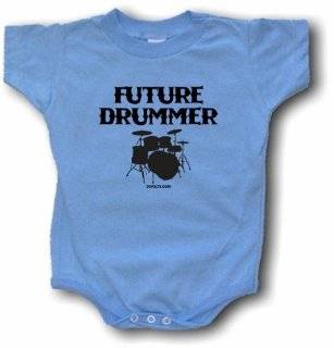 Future Drummer Drum Set Logo Baby/Infant Tee Shirt 6 Month Pink