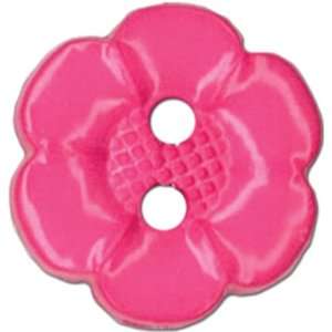  Slimline Buttons Series Funtastics Pink Flower 2 Hole 5/8 