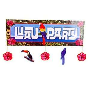  Tropical Paradise Luau Party Banner: Toys & Games