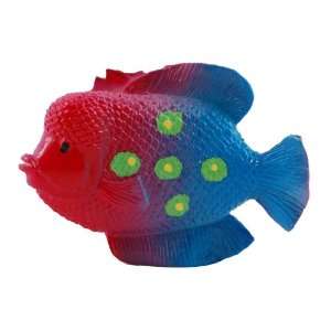com Amico Tropical Fish Shaped Fridge Resin Magnetic Sticker Blue Red 