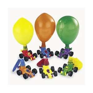  RACE CAR BALLOON RACERS (1 DOZEN)   BULK: Toys & Games