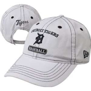  Detroit Tigers White Ballpark Adjustable Hat: Sports 