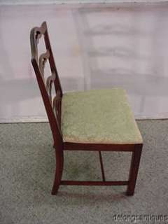 16269Solid Mahogany Set of 6 Chairs  