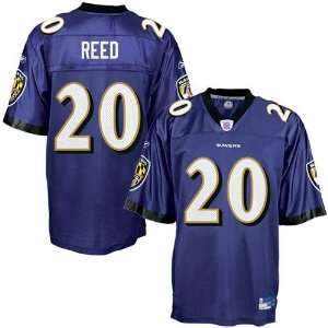 Ed Reed #20 Baltimore Ravens Replica NFL Jersey Purple Size 50 (Large 