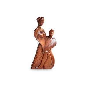  NOVICA Wood statuette, Always in Love Home & Kitchen