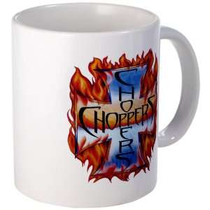  Mug (Coffee Drink Cup) Choppers Iron Cross   Harley 