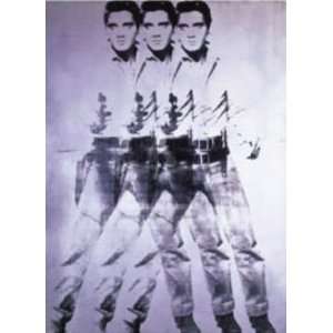  Andy Warhol 22W by 30H  Elvis, 1963 (triple Elvis 