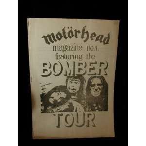  Motorhead magazine #1 Bomber Tour UK Fan Club: Everything 
