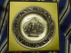 Astri Holthe Norway Pewter Holiday Plate 1976 New  