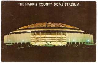 Old Photo PC ASTRODOME Houston TX Texas NIGHT VIEW 1970  