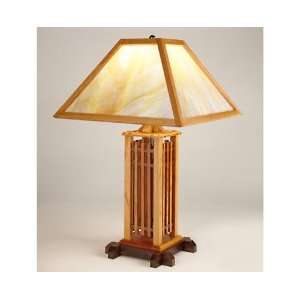  Table Lamps Bungalow Lamp w/ Almond Paper Shade: Home 