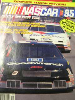 Official NASCAR 95 Press Guide Supertruck Section  