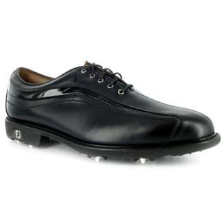 Mens FootJoy Icon Closeout Golf Shoes 52366 Black Patent Wave/Black 