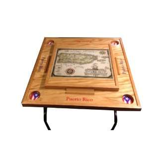 Puerto Rico Domino Table with the map 