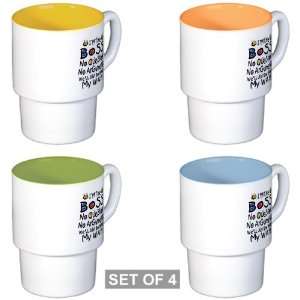  Stackable Coffee Mugs (4) Im The Boss Well Just Do 