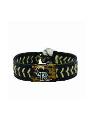 MLB Colorado Rockies Camouflage Baseball Bracelet