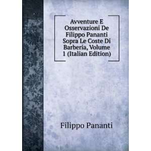   Coste Di Barberia, Volume 1 (Italian Edition) Filippo Pananti Books