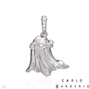 CARLO BARBERIS 18K White Gold 0.16 CTW Color G H VS1 Diamond Ladies 