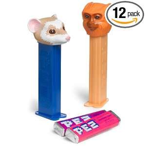 PEZ Golden Compass, 0.58 Ounce Assorted Candy Dispensers (Pack of 12 