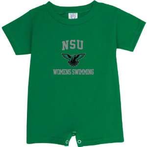   Kelly Green Womens Swimming Arch Baby Romper