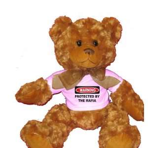   BY THE MAFIA Plush Teddy Bear with WHITE T Shirt: Toys & Games