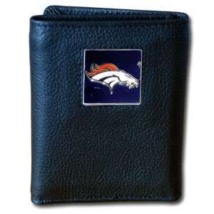  Denver Broncos Leather and Nylon Wallet: Sports & Outdoors