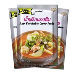 Lobo Sour Vegetable Curry Paste 1.76 Oz: Grocery & Gourmet Food