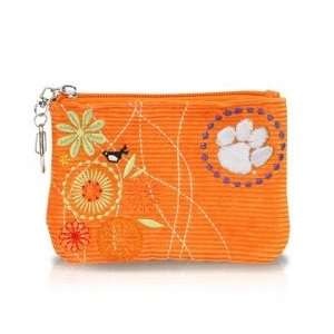  Clemson Tigers Corduroy Coin Purse: Sports & Outdoors