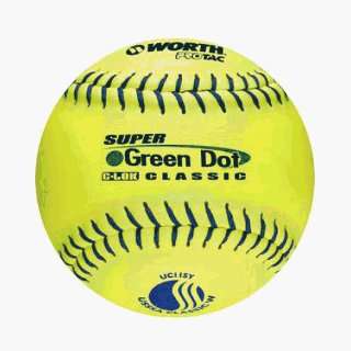 Baseball And Softball Balls Sb   Slow Pitch   Super Green Dot Softball 