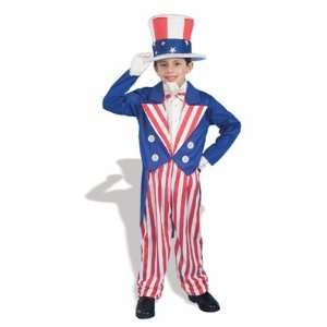  Childs Uncle Sam Costume Size Small (4 6) Toys & Games