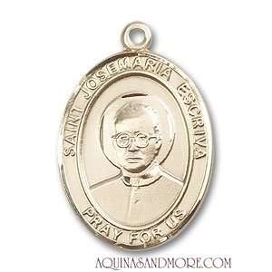  St. Josemaria Escriva Large 14kt Gold Medal Jewelry
