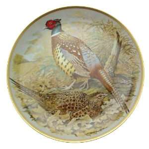   Basil Ede Chinese Ring Necked Pheasant plate CP1884: Home & Kitchen