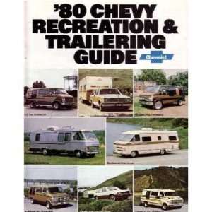    1980 CHEVROLET Recreational Towing Guide Brochure Book Automotive