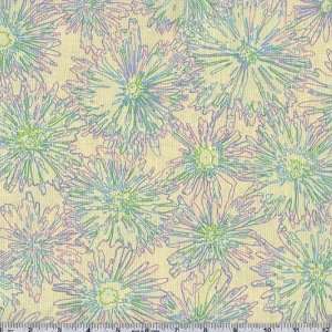   Neon Floral Pastel Fabric By The Yard: Arts, Crafts & Sewing