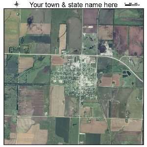  Aerial Photography Map of Moran, Kansas 2010 KS 