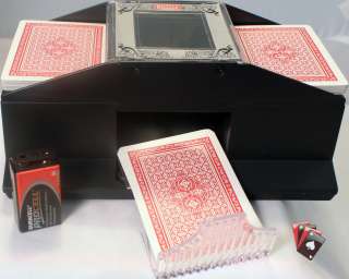 This listing for 1) Automatic Card shuffler and 1) 9v Duracell Battery 