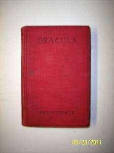 DRACULA 1897 REPRINT RED STAGE PLAY ED BRAM STOKER VG  