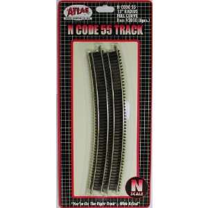   Silver 15 Radius Full Section Track (6) Atlas Trains Toys & Games
