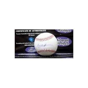 Tommy Hanson autographed baseball:  Sports & Outdoors